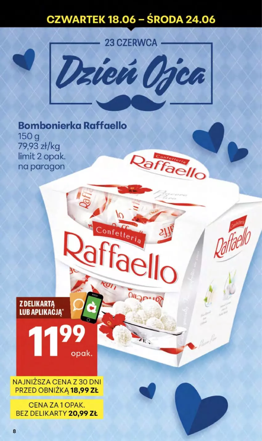 Gazetka promocyjna Delikatesy Centrum - Franczyza DC25 Czwartek - ważna 18.06 do 24.06.2026 - strona 8 - produkty: Fa, Raffaello