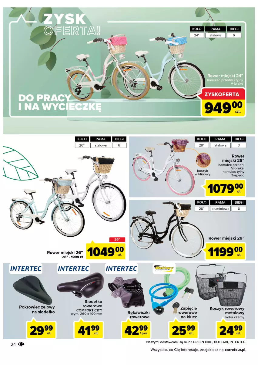 Gazetka promocyjna Carrefour - Gazetka Wiosna w ogrodzie - ważna 15.03 do 16.04.2022 - strona 24 - produkty: Kosz, Mule, Pokrowiec, Rower