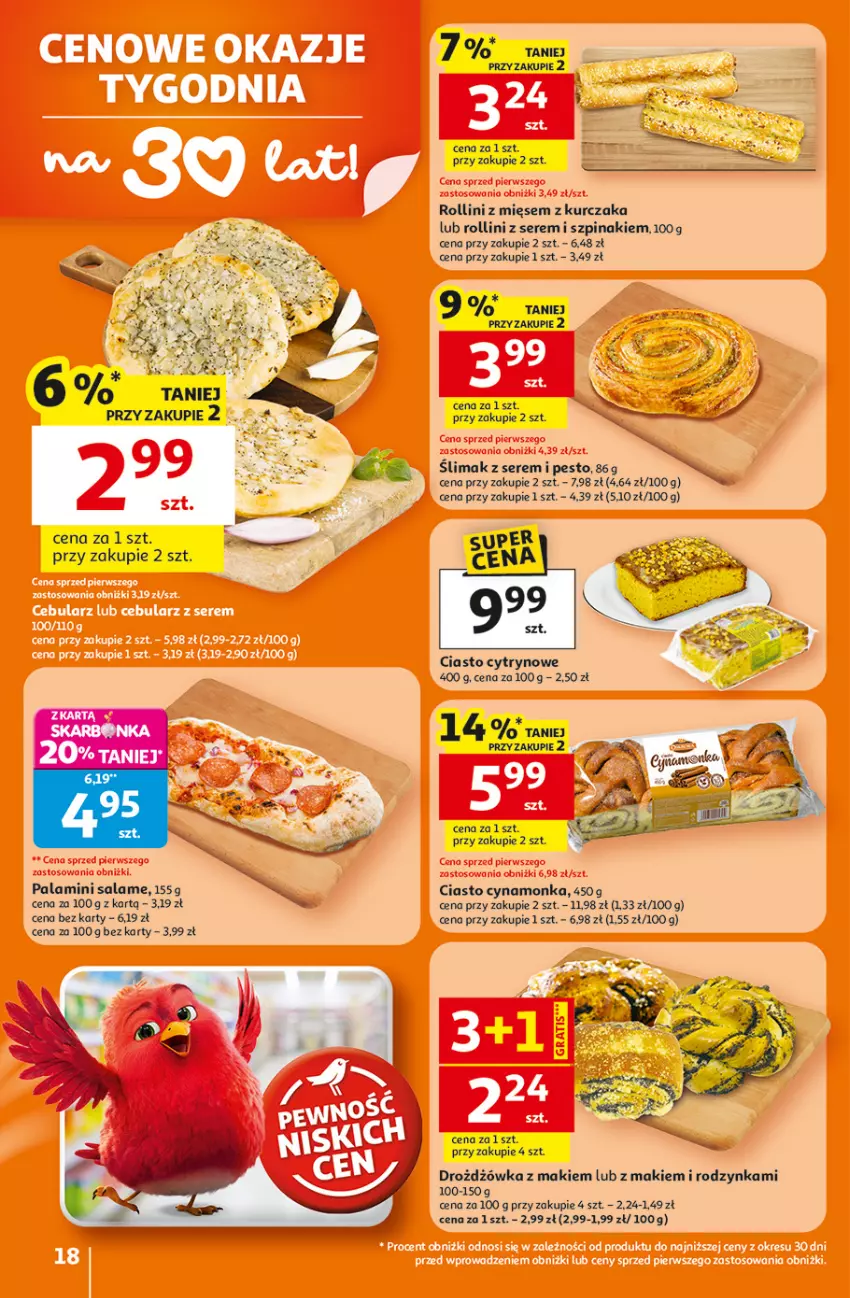 Gazetka promocyjna Auchan - Gazetka 30 Lat Hipermarket Auchan - ważna 26.02 do 04.03.2026 - strona 18 - produkty: Kurczak, Pesto, Ser, Szpinak
