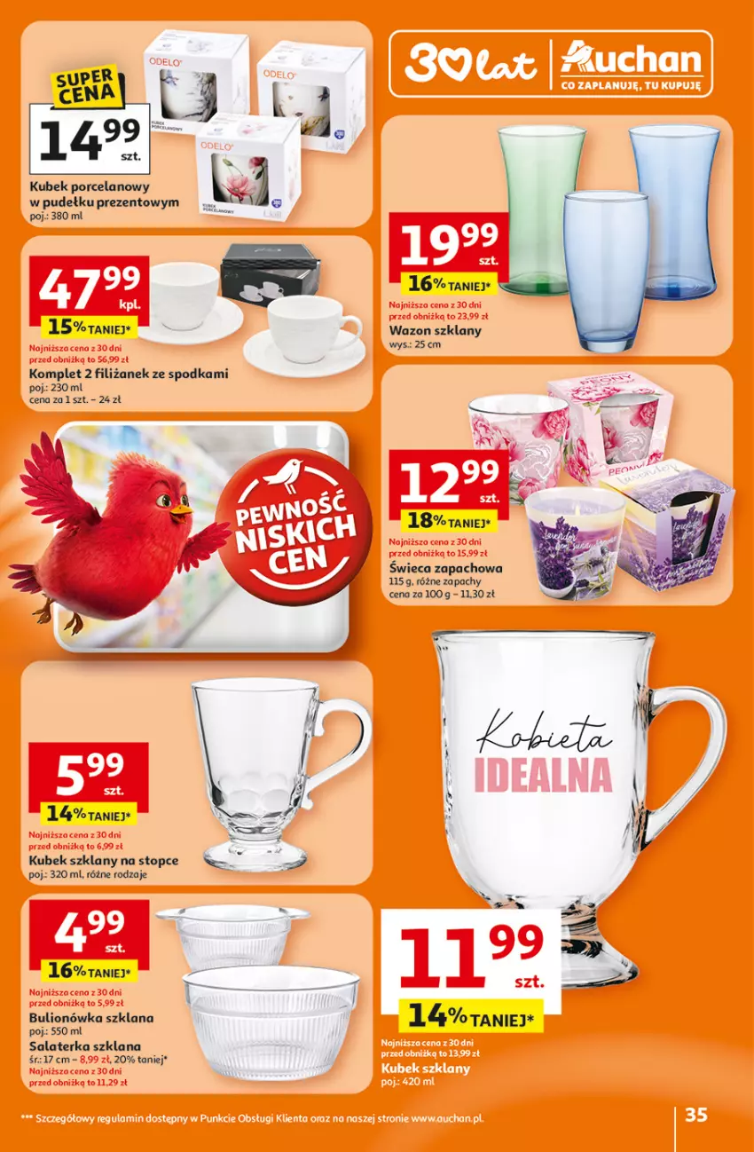 Gazetka promocyjna Auchan - Gazetka 30 Lat Hipermarket Auchan - ważna 26.02 do 04.03.2026 - strona 35 - produkty: Bulion, Kubek, LANA, Lion, Por, Salaterka, Top, Wazon