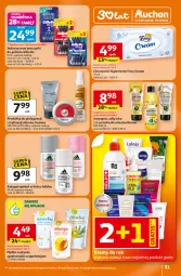 Gazetka promocyjna Auchan - Gazetka 30 Lat Hipermarket Auchan - Gazetka - ważna od 04.03 do 04.03.2026 - strona 31 - produkty: Mydło w płynie, Ryż, Adidas, Perfecta, Joanna, Chusteczki, Szampon, Gillette, Foxy, Odżywka, Mydło, Olej, Antyperspirant, Luksja, Fa