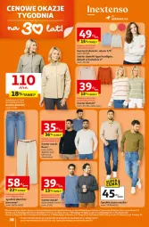Gazetka promocyjna Auchan - Gazetka 30 Lat Hipermarket Auchan - Gazetka - ważna od 04.03 do 04.03.2026 - strona 38 - produkty: Sweter, Por, Kardigan, Spodnie jeans, Spodnie