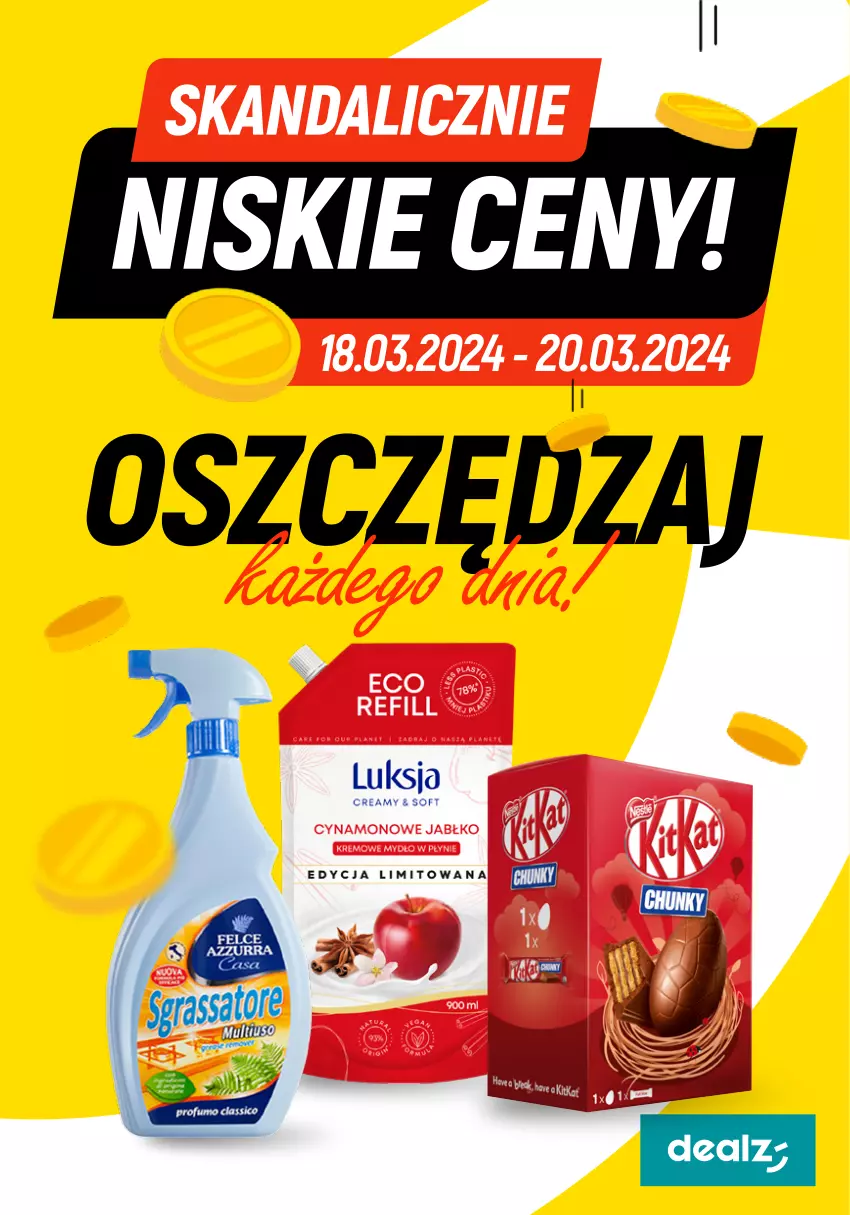 Gazetka promocyjna Dealz - Oszczędzaj każdego dnia! - ważna 18.03 do 20.03.2024 - strona 1