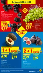 Gazetka promocyjna Lidl - Gazetka ważna od 12.08 do 14.08 - Gazetka - ważna od 14.08 do 14.08.2026 - strona 47 - produkty: Gra, Jeżyny, Winogrona, Figi, Candy, Wino