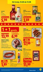 Gazetka promocyjna Lidl - Gazetka ważna od 12.08 do 14.08 - Gazetka - ważna od 14.08 do 14.08.2026 - strona 53 - produkty: Piec, Sos, Pur, Mus, Gra, PIKOK, Kamis, Kiełbasa, Musztarda, Kiełbasa śląska
