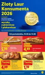 Gazetka promocyjna Lidl - Gazetka ważna od 12.08 do 14.08 - Gazetka - ważna od 14.08 do 14.08.2026 - strona 57 - produkty: Ser, Cukier, Laur, Gouda, Bułka