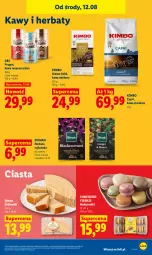 Gazetka promocyjna Lidl - Gazetka ważna od 12.08 do 14.08 - Gazetka - ważna od 14.08 do 14.08.2026 - strona 75 - produkty: Torebka, Makaron, Kawa rozpuszczalna, Ser, Kawa ziarnista, Królewski, Kawa mielona, Kawa, Dilmah, Sękacz, Herbata