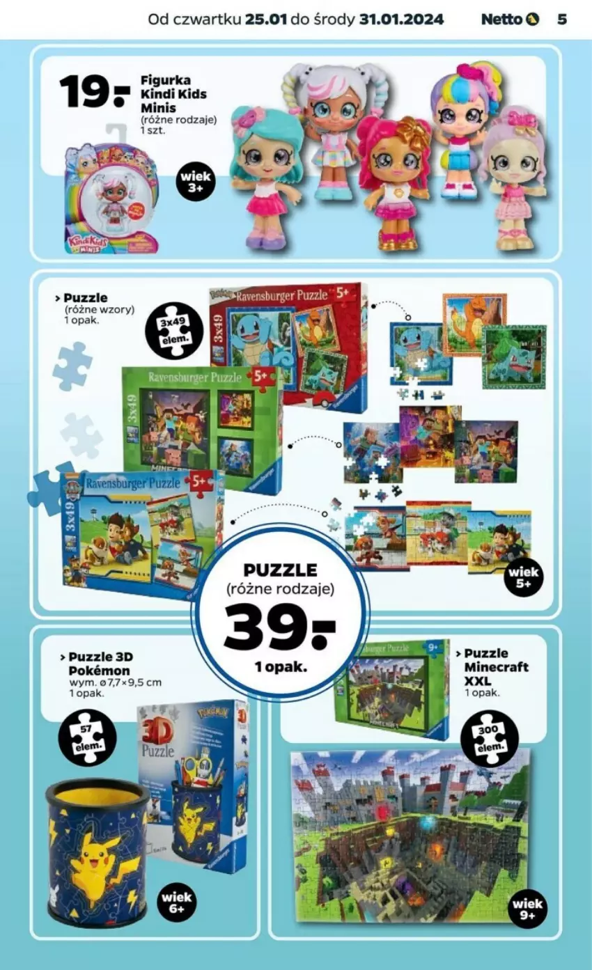 Gazetka promocyjna Netto - ważna 25.01 do 31.01.2024 - strona 6 - produkty: Minecraft, Puzzle