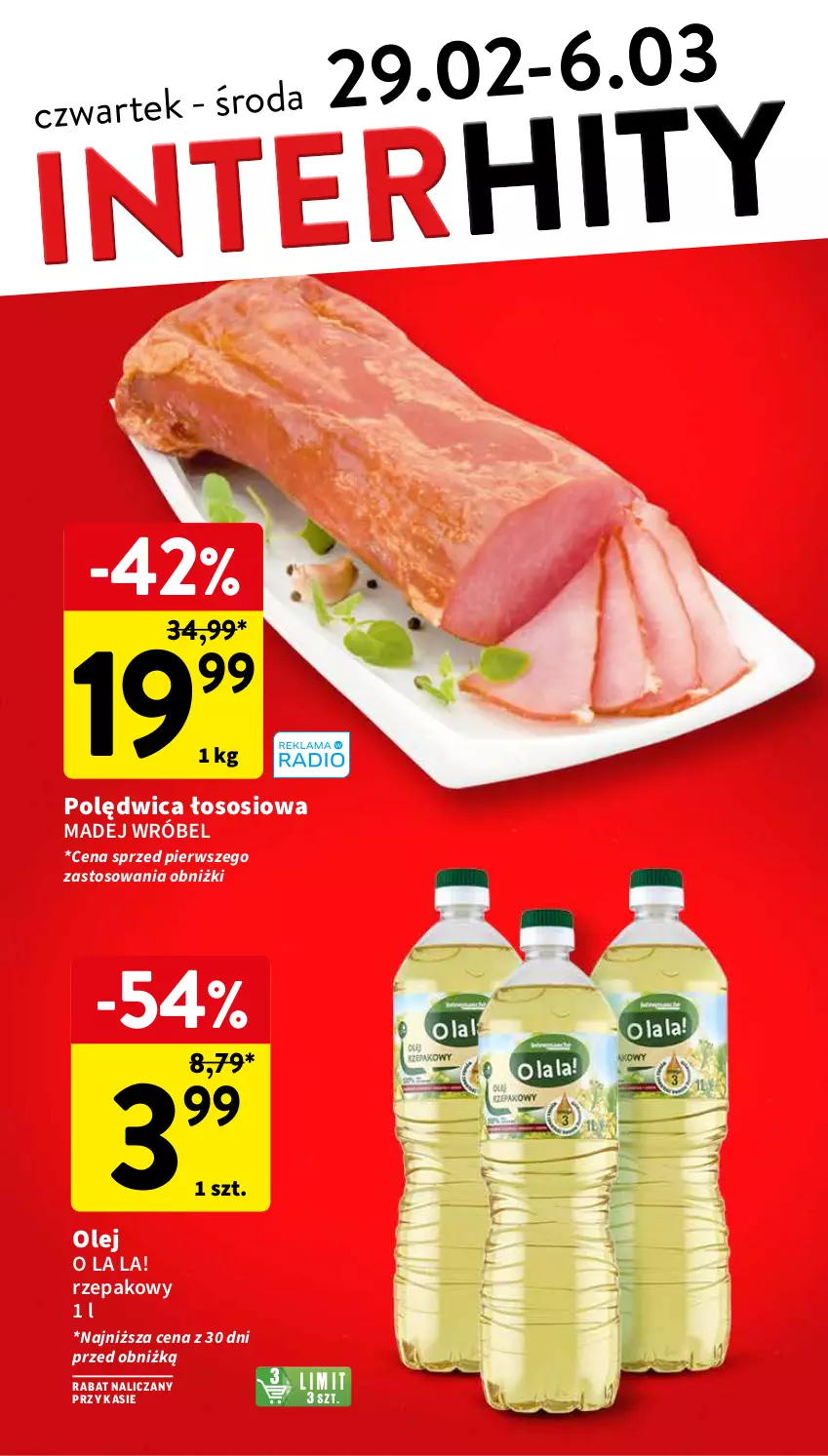 Gazetka promocyjna Intermarche - Gazetka Intermarche - ważna 28.02 do 06.03.2024 - strona 2 - produkty: Madej Wróbel, Olej, Polędwica, Sos