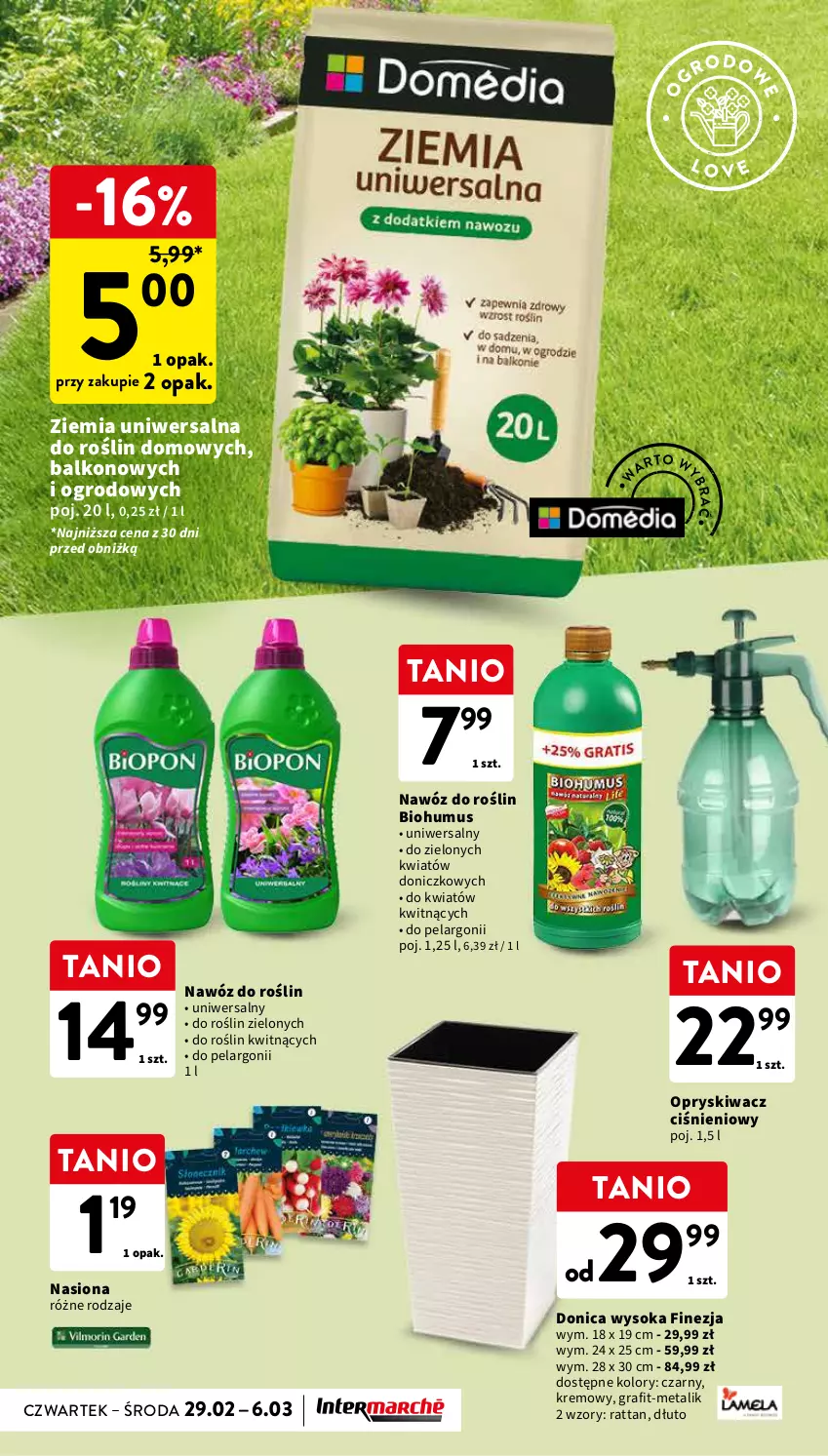 Gazetka promocyjna Intermarche - Gazetka Intermarche - ważna 28.02 do 06.03.2024 - strona 38 - produkty: Biohumus, Gra, Mus, Nawóz, Sok