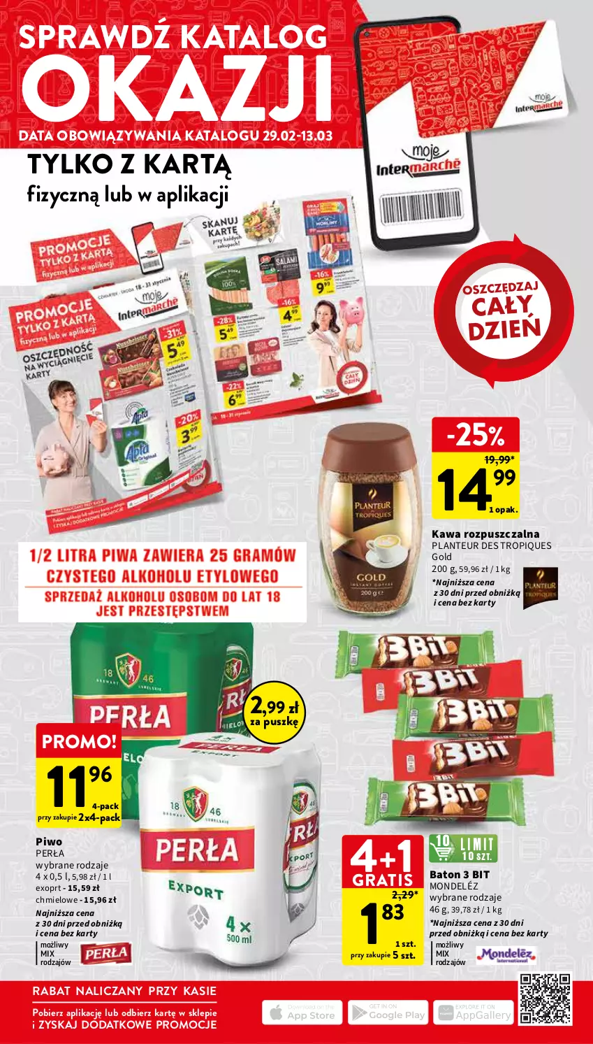 Gazetka promocyjna Intermarche - Gazetka Intermarche - ważna 28.02 do 06.03.2024 - strona 40 - produkty: Baton, Gra, Kawa, Kawa rozpuszczalna, Perła, Piwo