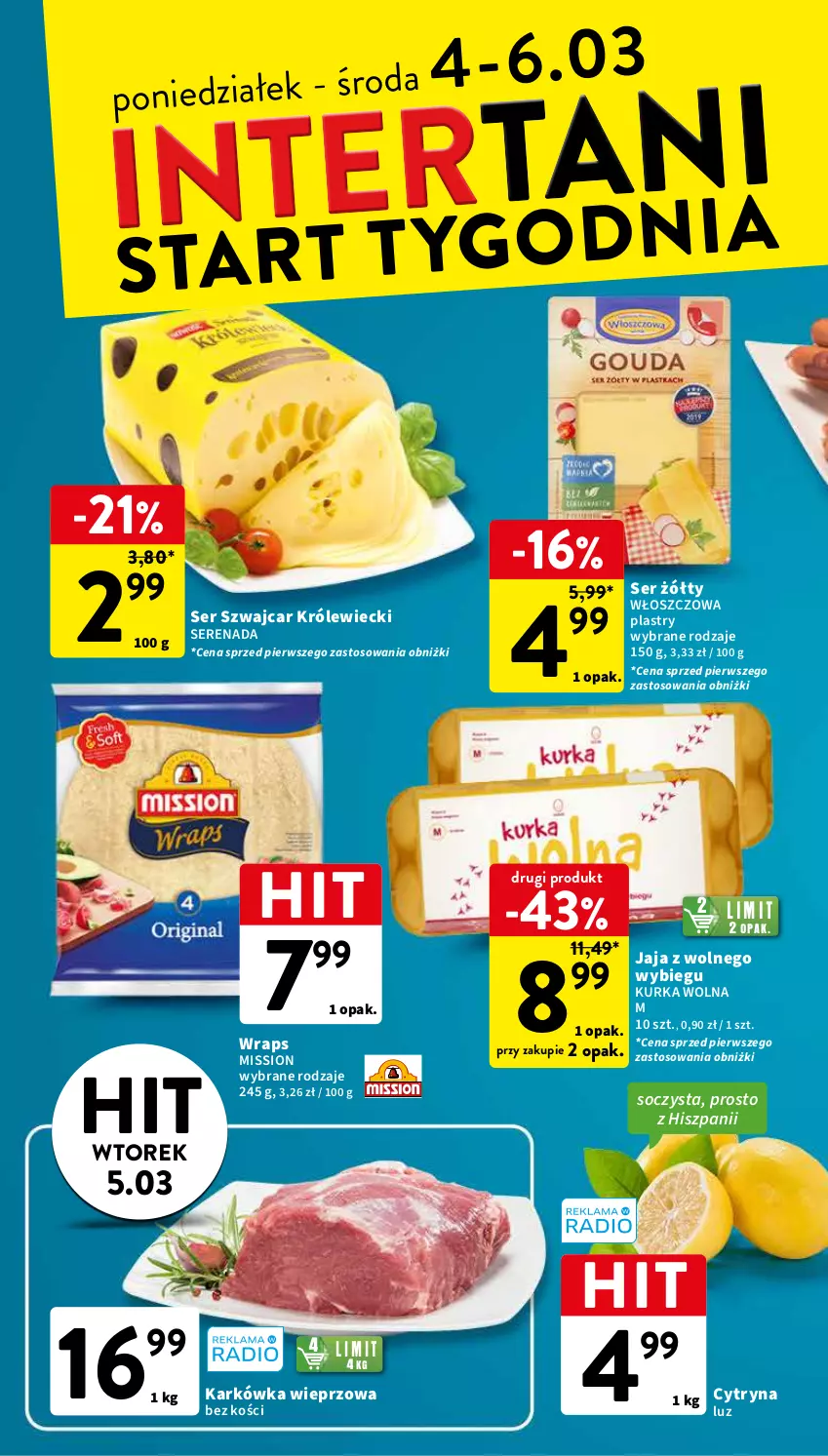 Gazetka promocyjna Intermarche - Gazetka Intermarche - ważna 28.02 do 06.03.2024 - strona 6 - produkty: Jaja, Karkówka wieprzowa, Ser