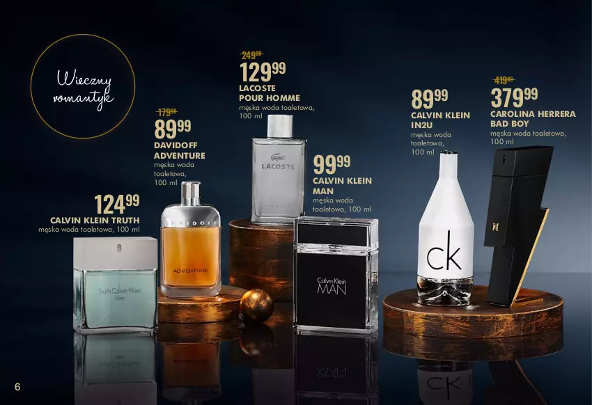 Gazetka promocyjna Super Pharm - Gazetka - ważna 11.10 do 31.10.2021 - strona 6 - produkty: Calvin Klein, Carolina Herrera, Davidoff, Lacoste, Woda, Woda toaletowa