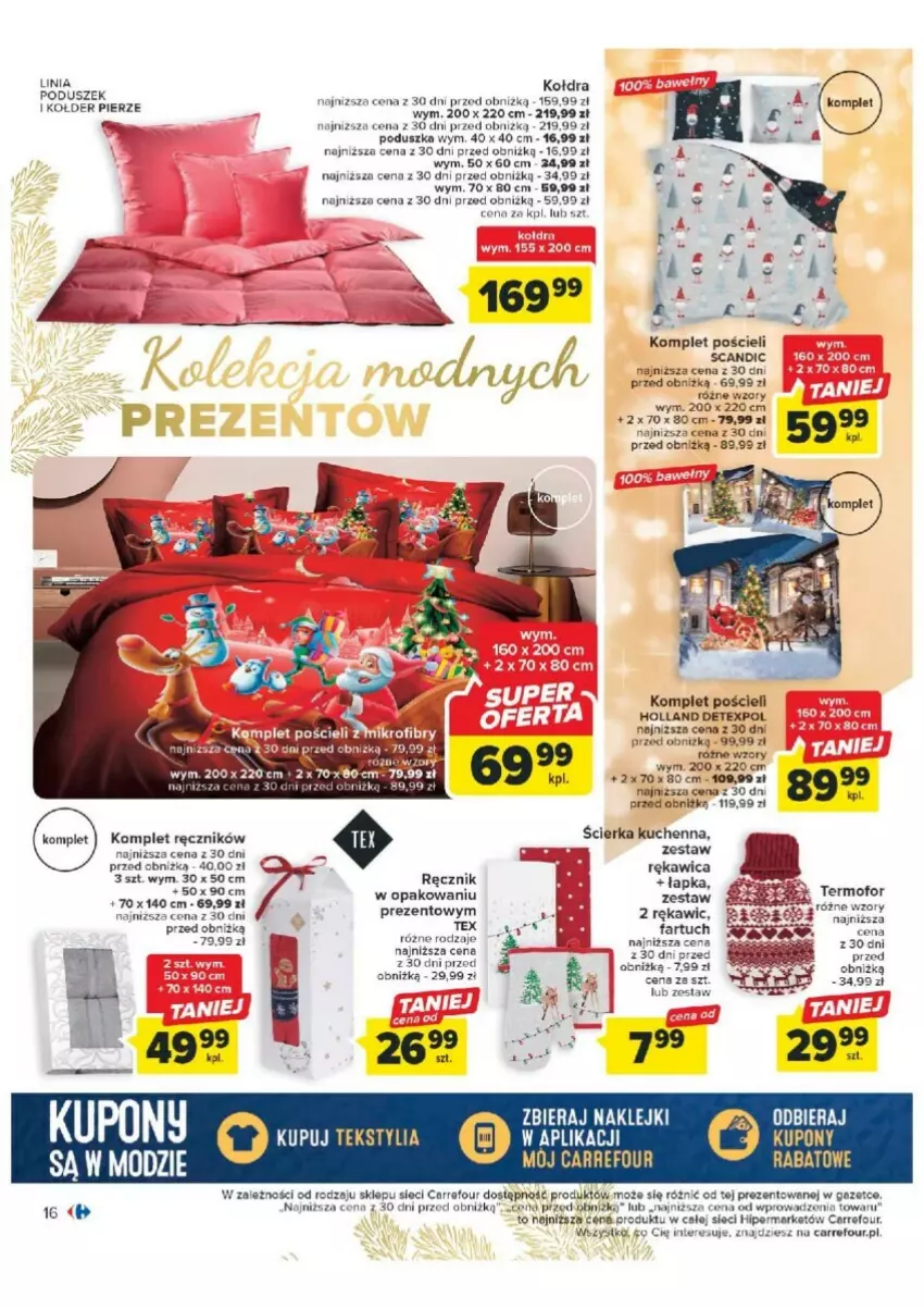 Gazetka promocyjna Carrefour - ważna 07.11 do 25.11.2023 - strona 8 - produkty: Fa, Klej, Kołdra, Komplet pościeli, Poduszka, Pościel, Ręcznik