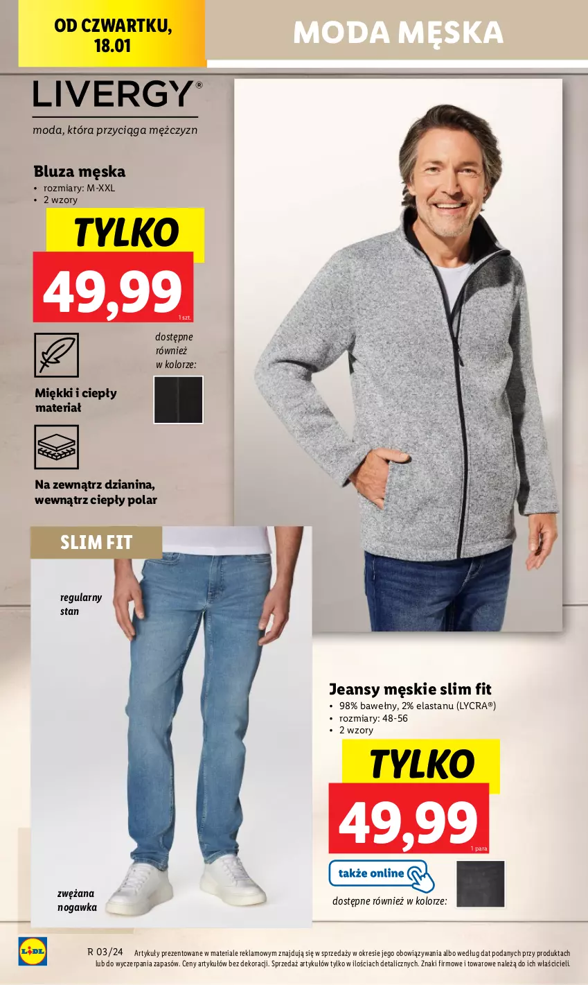 Gazetka promocyjna Lidl - GAZETKA - ważna 18.01 do 20.01.2024 - strona 12 - produkty: Bluza, Moda