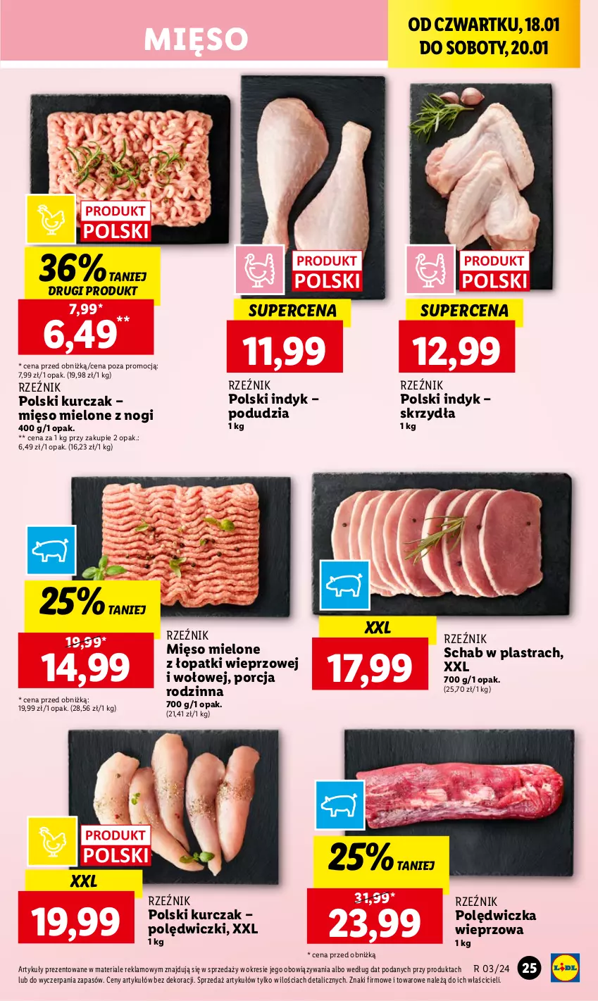 Gazetka promocyjna Lidl - GAZETKA - ważna 18.01 do 20.01.2024 - strona 27 - produkty: Kurczak, Mięso, Mięso mielone, Mięso mielone z łopatki wieprzowej, Polędwiczka wieprzowa, Por