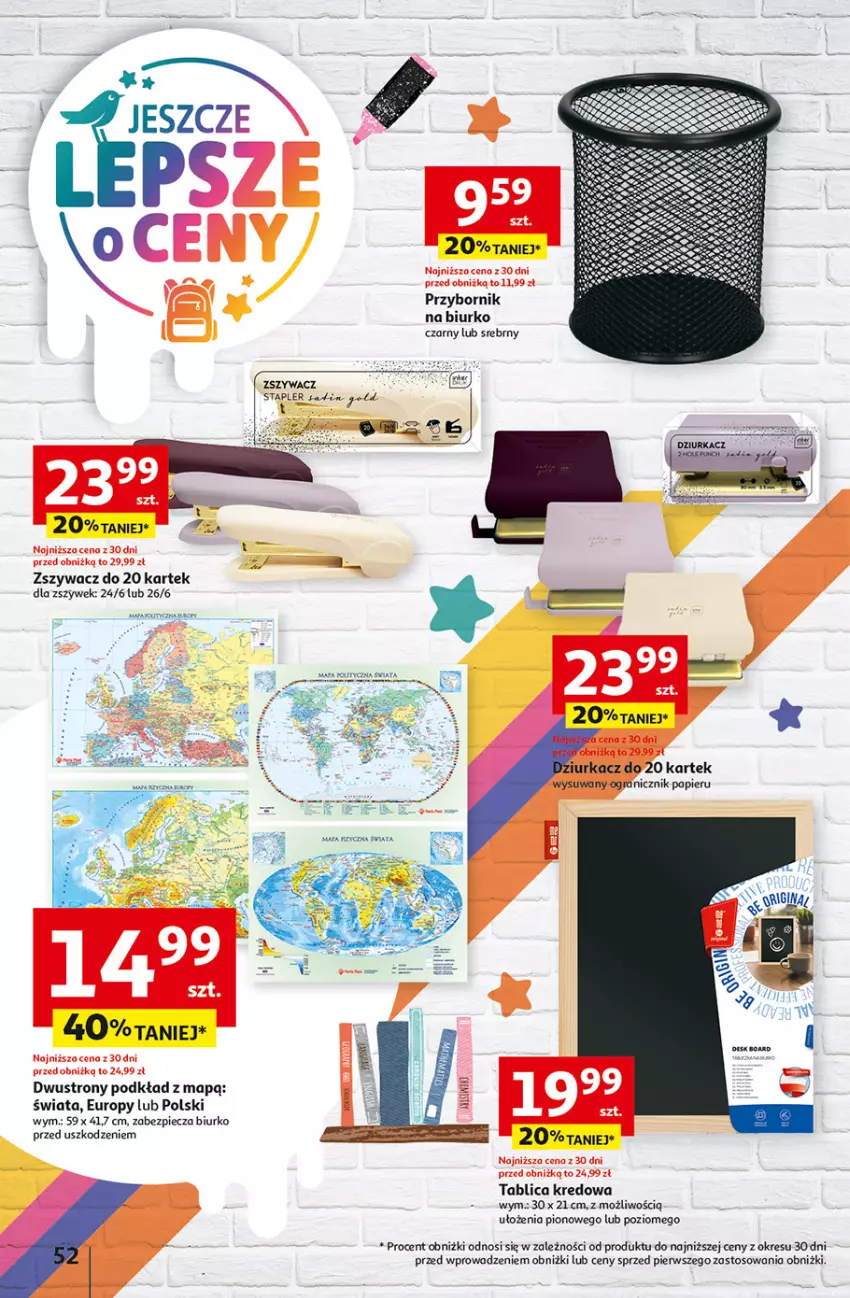 Gazetka promocyjna Auchan - Gazetka Pewność Niskich Cen Hipermarket Auchan - ważna 22.08 do 28.08.2024 - strona 60 - produkty: Biurko, Fa, Gra, Papier, Piec, Podkład