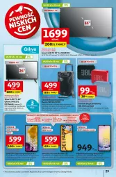 Gazetka promocyjna Auchan - Gazetka Pewność Niskich Cen Hipermarket Auchan - Gazetka - ważna od 28.08 do 28.08.2024 - strona 37 - produkty: LED TV, Por, JBL, Gry, Amol, Głośnik, Mikrofon, Kosz, Silan, HD ready, Bateria, Samsung, Gala, Manta, Smartfon, Akumulator, LG