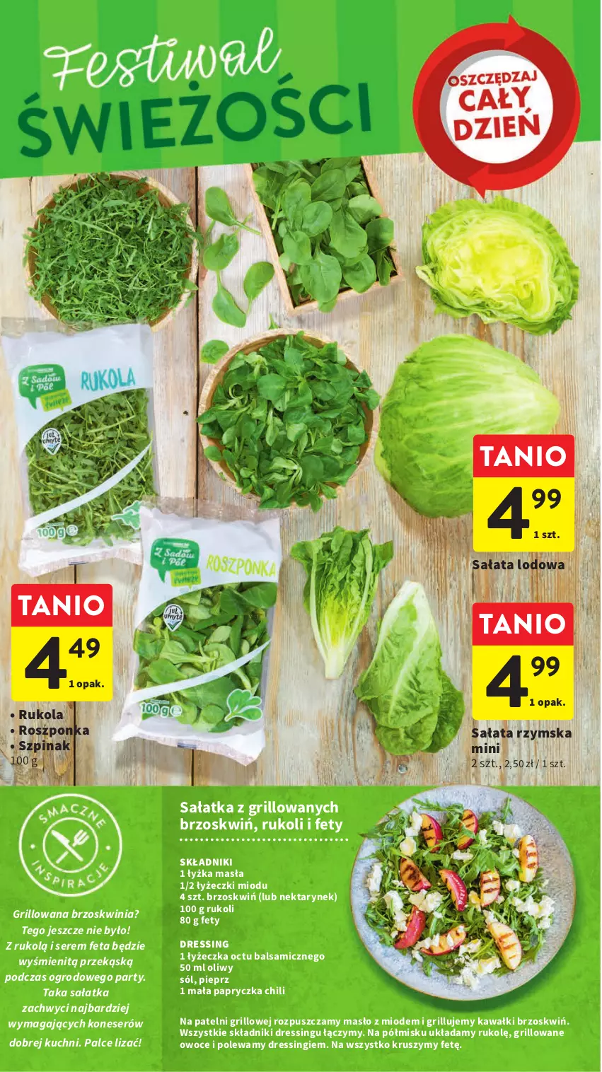 Gazetka promocyjna Intermarche - Gazetka Intermarche - ważna 18.05 do 24.05.2023 - strona 10 - produkty: Dres, Feta, Grill, Kawa, Masło, Nektar, Owoce, Pieprz, Roszponka, Rukola, Sałat, Sałata lodowa, Sałatka, Ser, Sól, Szpinak