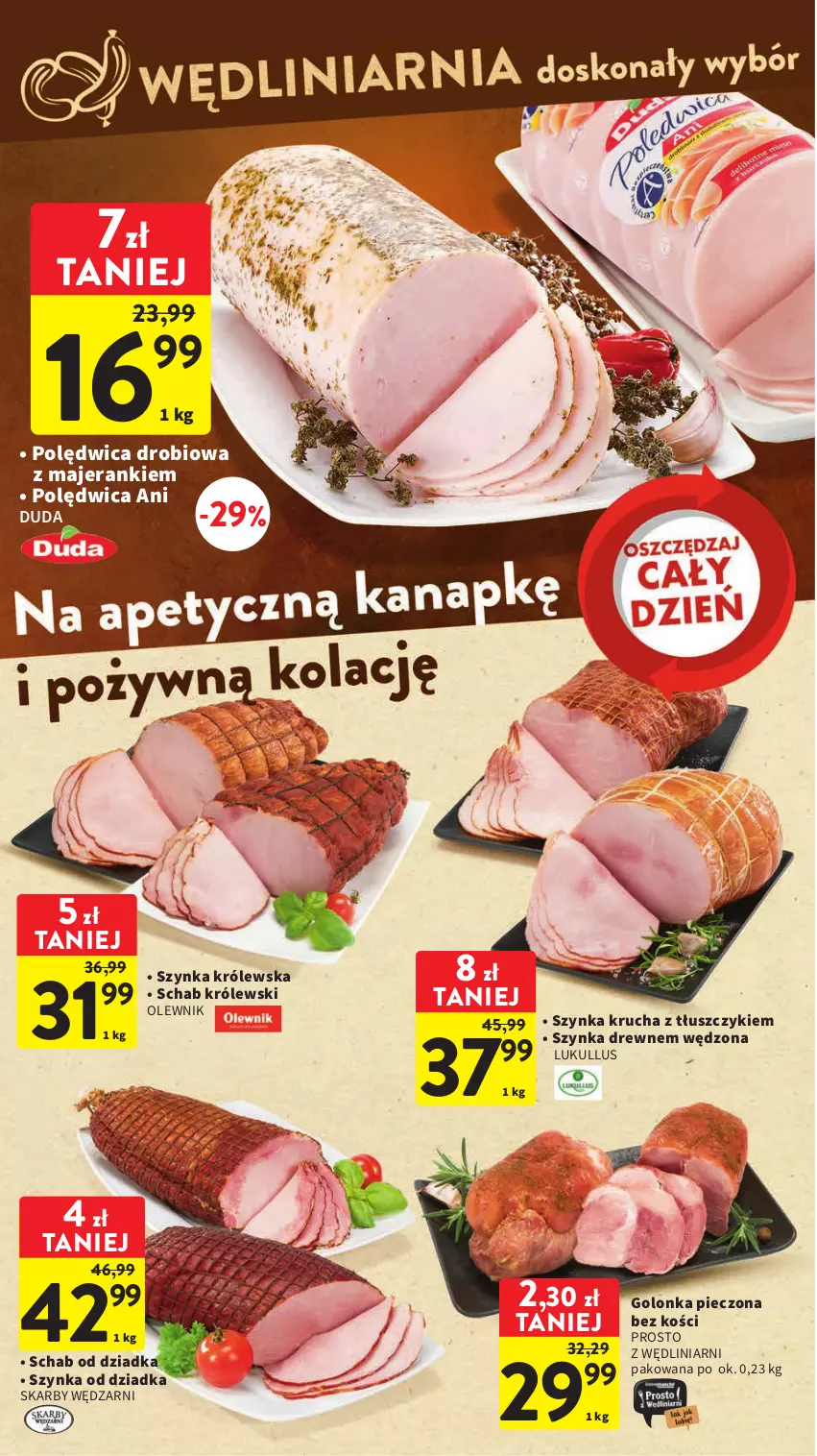 Gazetka promocyjna Intermarche - Gazetka Intermarche - ważna 18.05 do 24.05.2023 - strona 16 - produkty: Duda, Golonka pieczona, Królewski, Olewnik, Piec, Polędwica, Szynka, Szynka Królewska