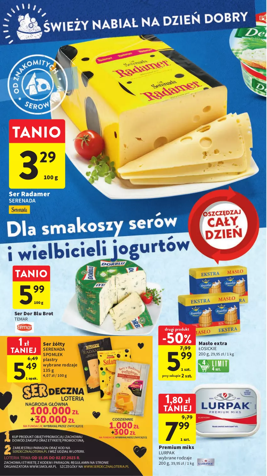 Gazetka promocyjna Intermarche - Gazetka Intermarche - ważna 18.05 do 24.05.2023 - strona 20 - produkty: Lurpak, Masło, Radamer, Ser