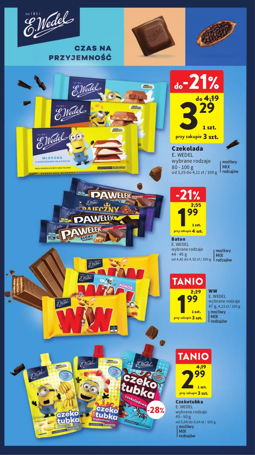 Gazetka promocyjna Intermarche - Gazetka Intermarche - ważna 18.05 do 24.05.2023 - strona 25 - produkty: Baton, Czekolada, E. Wedel