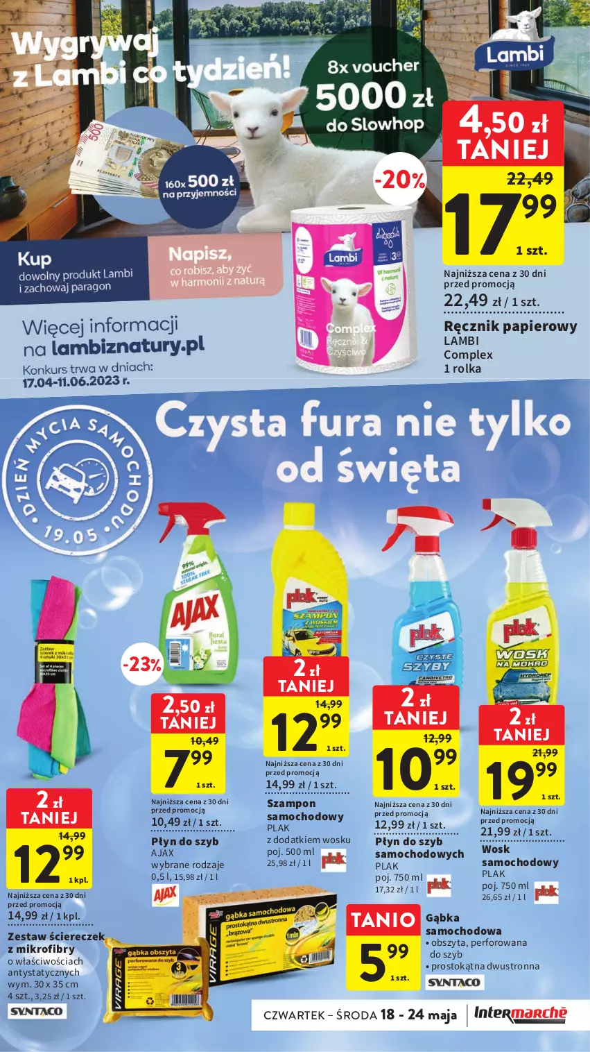 Gazetka promocyjna Intermarche - Gazetka Intermarche - ważna 18.05 do 24.05.2023 - strona 31 - produkty: Ajax, Papier, Płyn do szyb, Ręcznik, Szampon