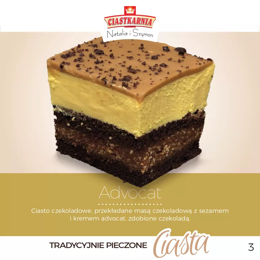 Gazetka promocyjna Topaz - Gazetka - ważna 03.12.2025 do 31.12.2026 - strona 3 - produkty: Ciasto czekoladowe, Sezam