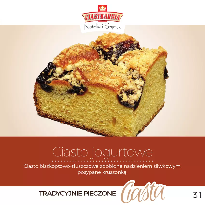 Gazetka promocyjna Topaz - Gazetka - ważna 03.12.2025 do 31.12.2026 - strona 31 - produkty: Ciasto jogurtowe, Jogurt