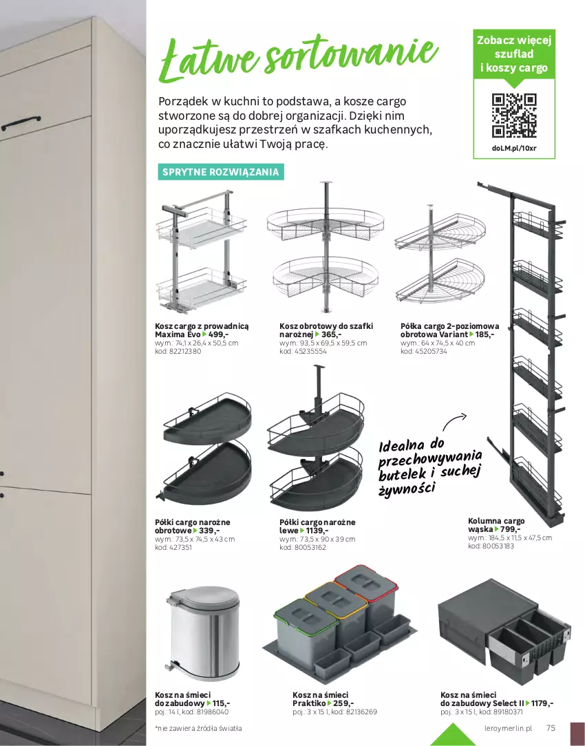 Gazetka promocyjna Leroy Merlin - Gazetka Leroy Merlin - ważna 01.01.2023 do 31.01.2024 - strona 75 - produkty: Amica, Gres, Gres szkliwiony, Kosz, Lampa, Lampa wisząca, Okap, Płyta, Płyta indukcyjna, Półka, Por, Roleta, Sok, Szafka