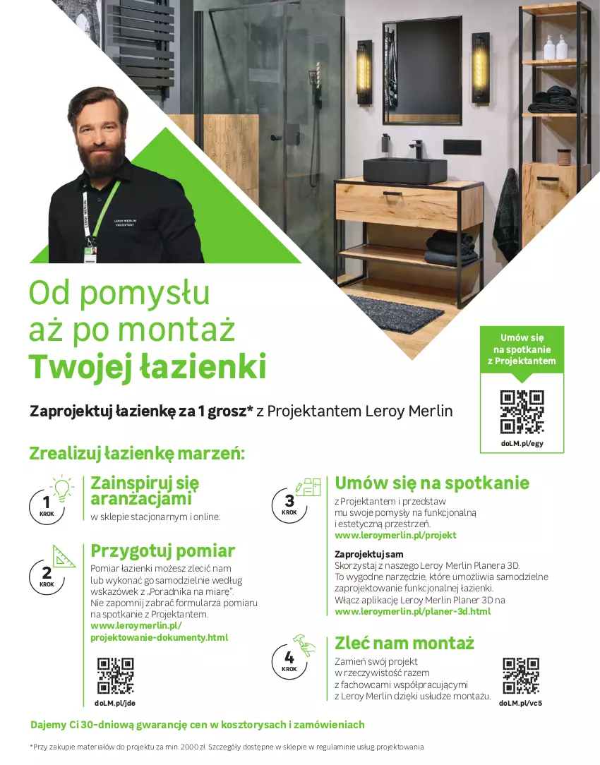 Gazetka promocyjna Leroy Merlin - Gazetka Leroy Merlin - ważna 01.01.2023 do 31.01.2024 - strona 8 - produkty: Fa, Glazura, Gres, Gres szkliwiony, Kosz, Laur, Lazur, LG, Miska, Por, Umywalka