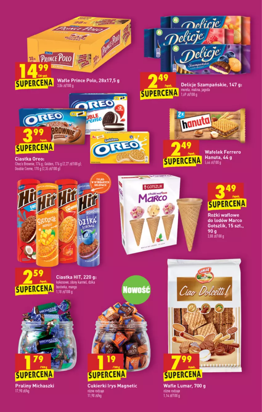 Gazetka promocyjna Biedronka - W tym tygodniu - ważna 24.06 do 30.06.2021 - strona 43 - produkty: Ciastka, Cukier, Cukierki, Delicje, Ferrero, Oreo, Praliny, Wafelek, Wafle