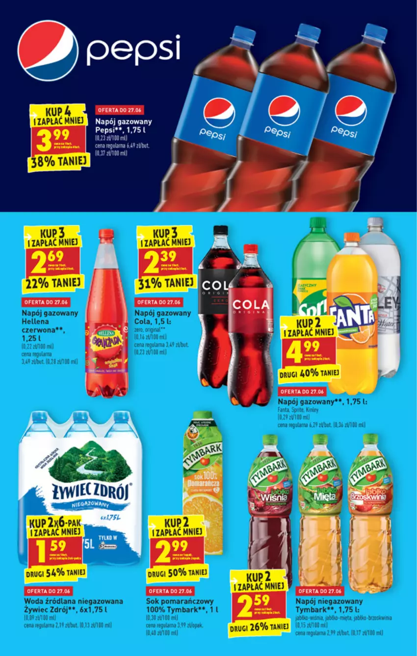 Gazetka promocyjna Biedronka - W tym tygodniu - ważna 24.06 do 30.06.2021 - strona 45 - produkty: Napój, Napój gazowany, Pepsi