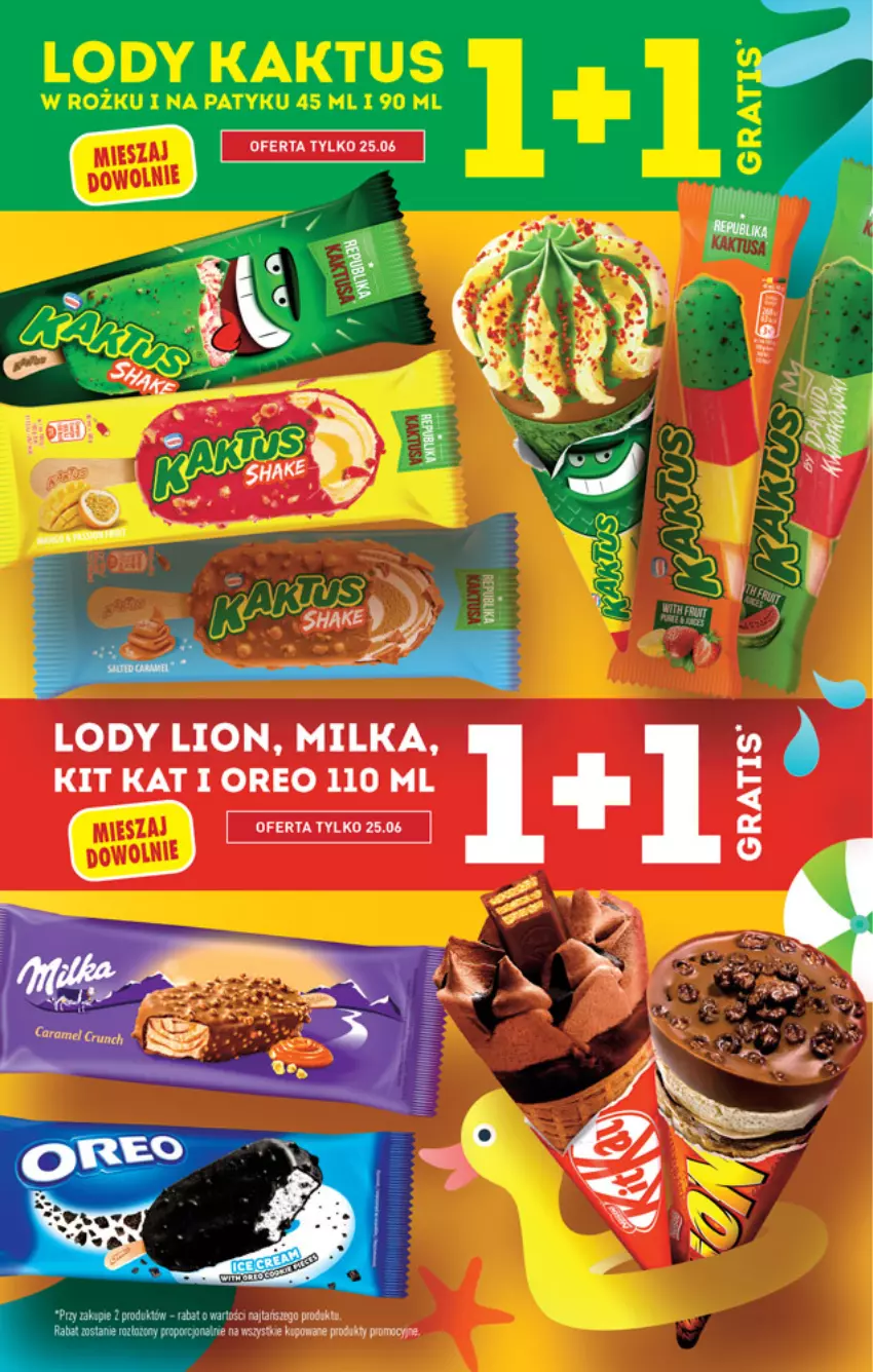 Gazetka promocyjna Biedronka - W tym tygodniu - ważna 24.06 do 30.06.2021 - strona 5 - produkty: Fa, Kit Kat, Lion, Lody, Milka, Oreo