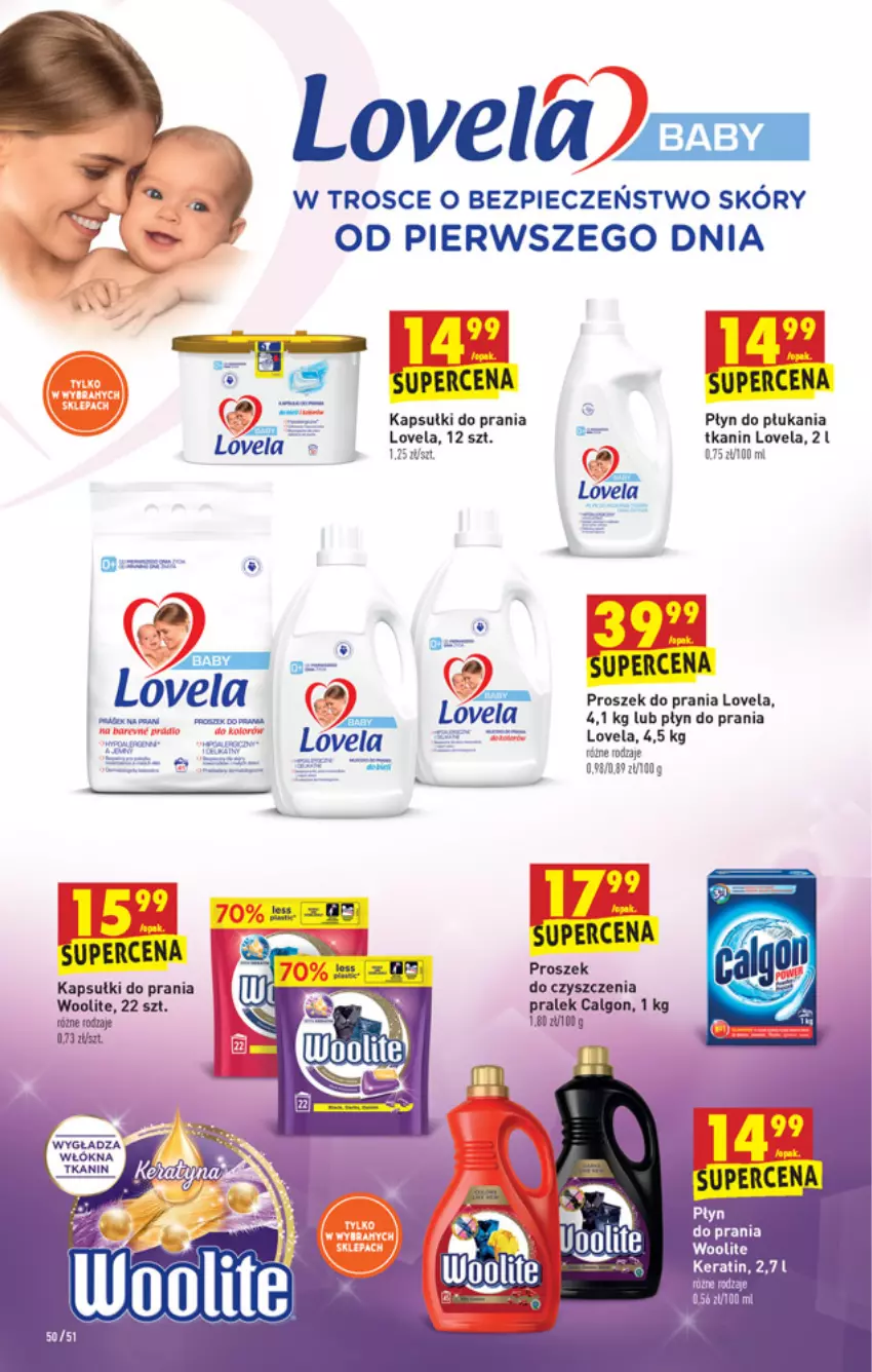 Gazetka promocyjna Biedronka - W tym tygodniu - ważna 24.06 do 30.06.2021 - strona 50 - produkty: Calgon, HP, Kapsułki do prania, LG, Lovela, Piec, Płyn do płukania, Proszek do prania, Woal