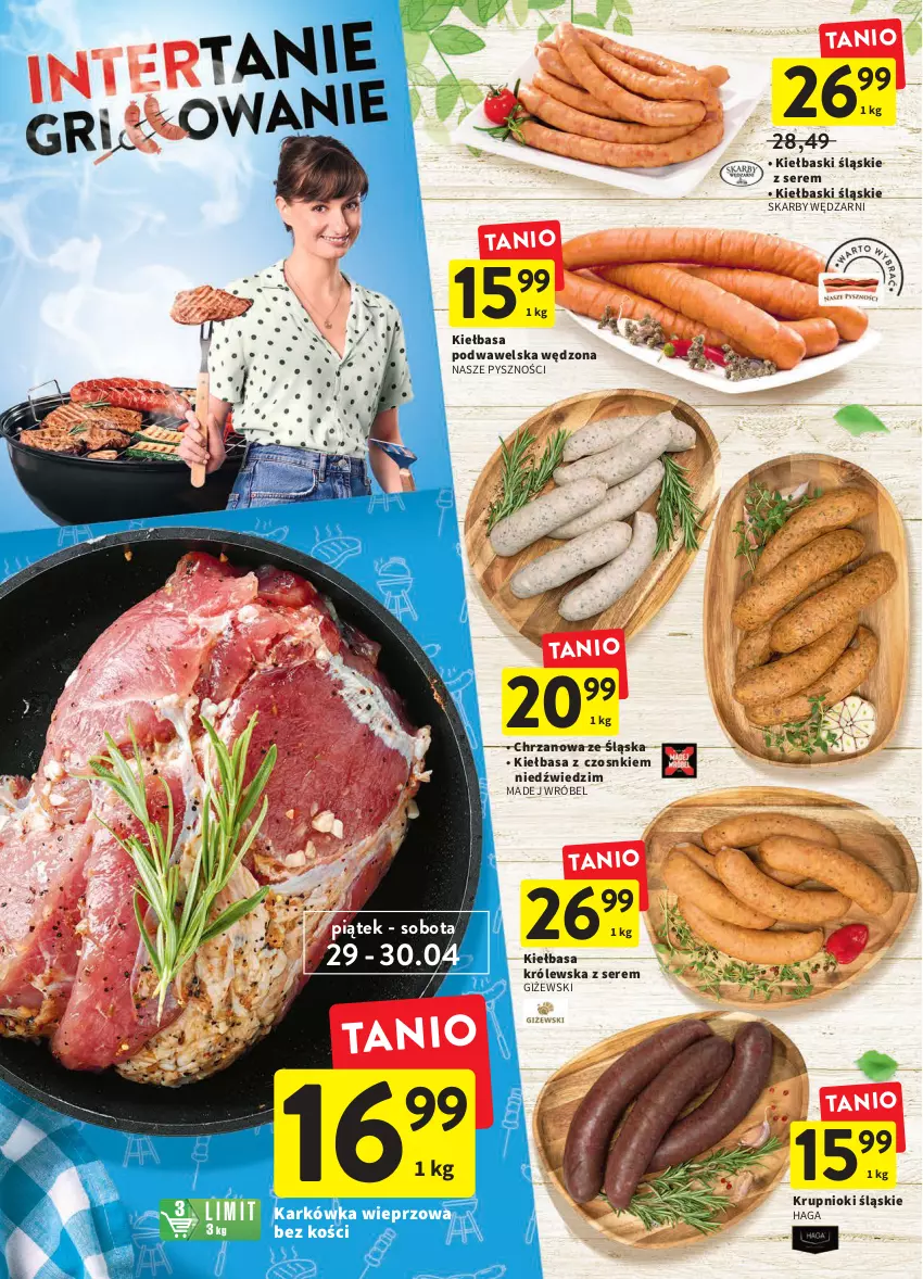 Gazetka promocyjna Intermarche - ważna 28.04 do 04.05.2022 - strona 2 - produkty: Chrzan, Karkówka wieprzowa, Kiełbasa, Kiełbasa podwawelska, Kiełbaski śląskie, Madej Wróbel, Ser, Wawel