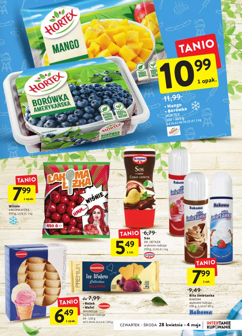 Gazetka promocyjna Intermarche - ważna 28.04 do 04.05.2022 - strona 9 - produkty: Bakoma, Dr. Oetker, Sos