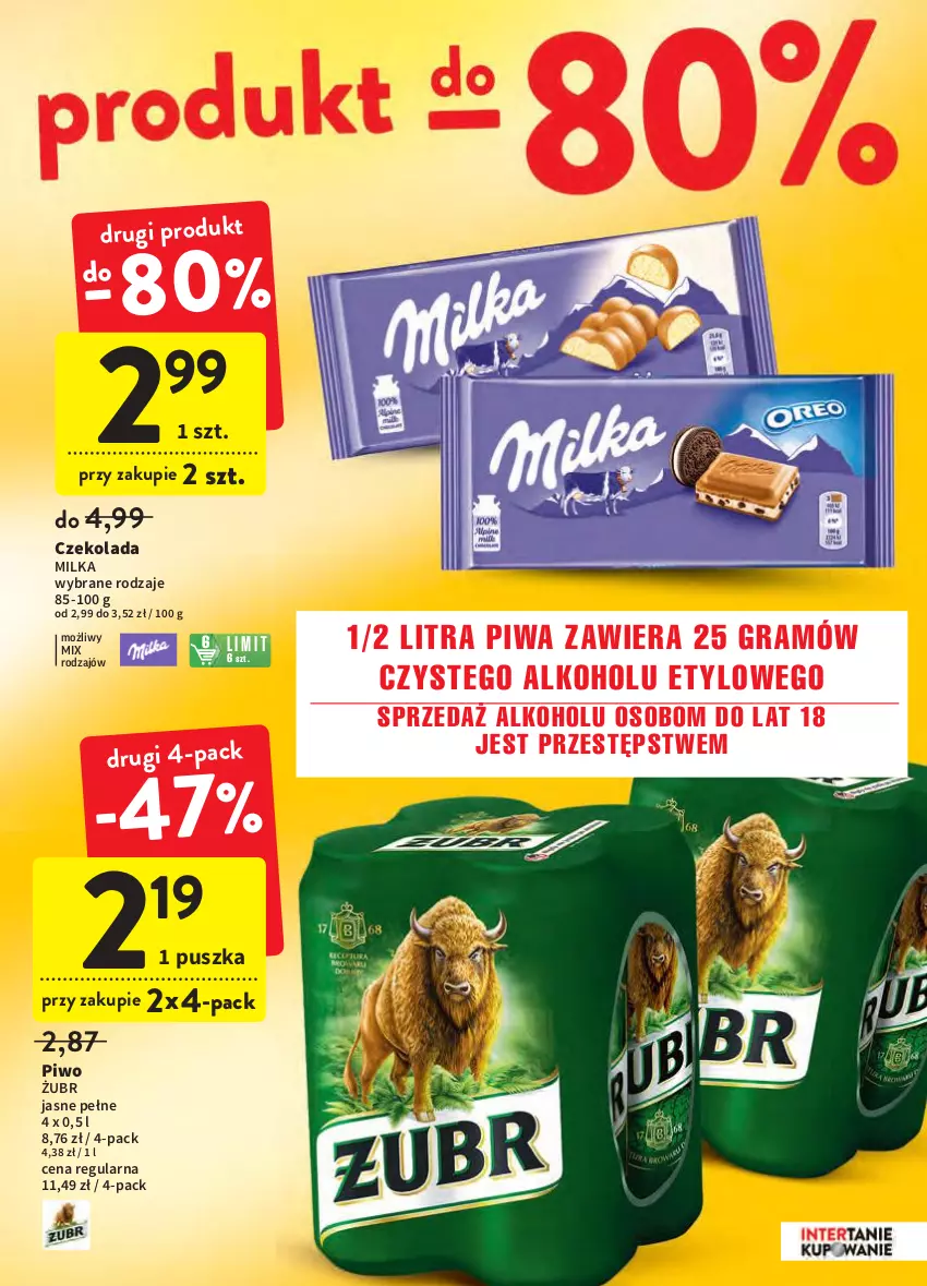 Gazetka promocyjna Intermarche - Świeżo i tanio - ważna 10.03 do 16.03.2022 - strona 7 - produkty: Czekolada, Gra, Milka, Piwa, Piwo