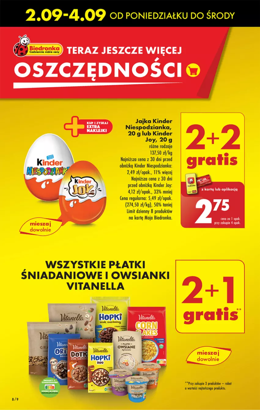 Gazetka promocyjna Biedronka - Od poniedzialku - ważna 02.09 do 07.09.2024 - strona 10 - produkty: Danio, Dron, Fa, Kinder, Tera