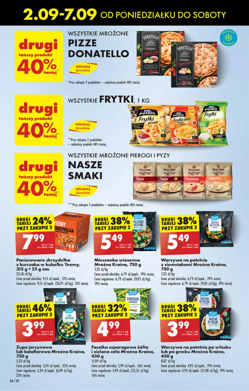 Gazetka promocyjna Biedronka - Od poniedzialku - ważna 02.09 do 07.09.2024 - strona 46 - produkty: Fa, Frytki, Kalafior, Kurczak, Pierogi, Sos, Warzywa, Zupa