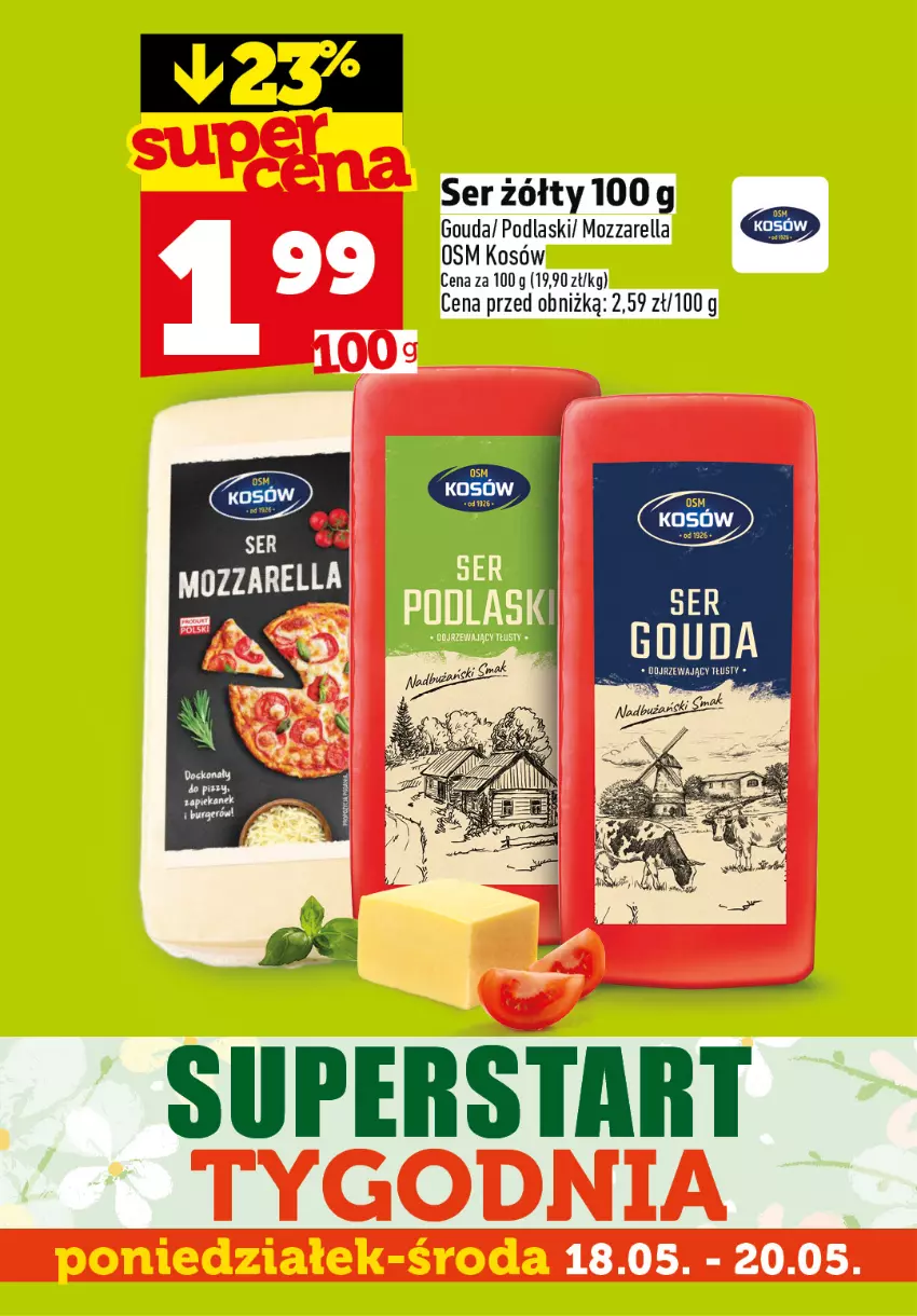 Gazetka promocyjna Topaz - Gazetka - ważna 18.05 do 20.05.2026 - strona 5 - produkty: Gouda, Mozzarella, Podlaski, Ser
