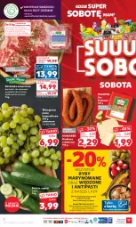 Gazetka promocyjna Kaufland - Gazetka tygodnia - Gazetka - ważna od 06.06 do 06.06.2023 - strona 2 - produkty: Piec, Ser, Karkówka wieprzowa, Stek, Winogrona, Podlaski, Wino, Waga, Grunt, Kiełbasa, Kiełbasa schabowa