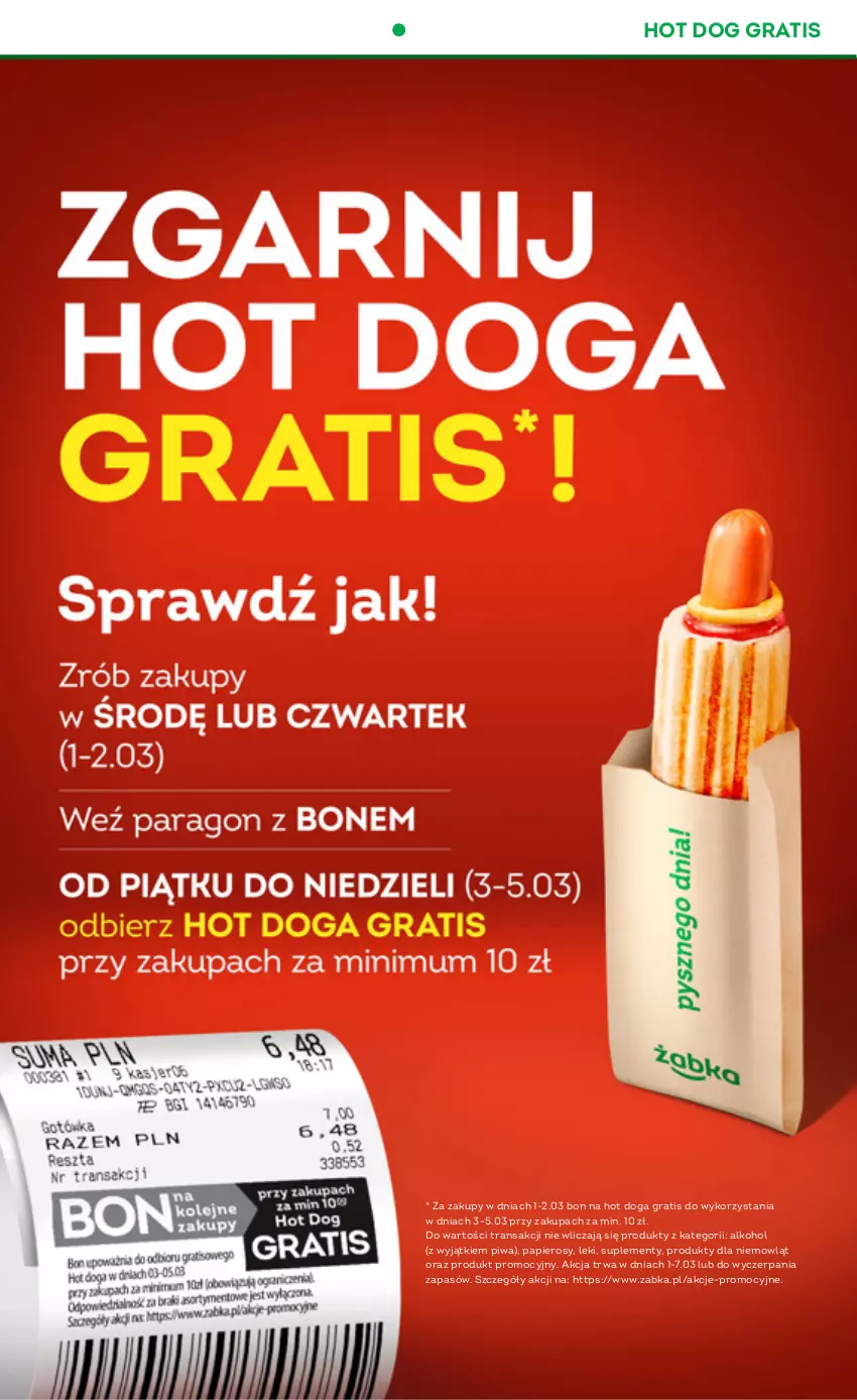 Gazetka promocyjna Żabka - ważna 01.03 do 07.03.2023 - strona 3 - produkty: Gra, Hot dog, Papier, Piwa, Tran