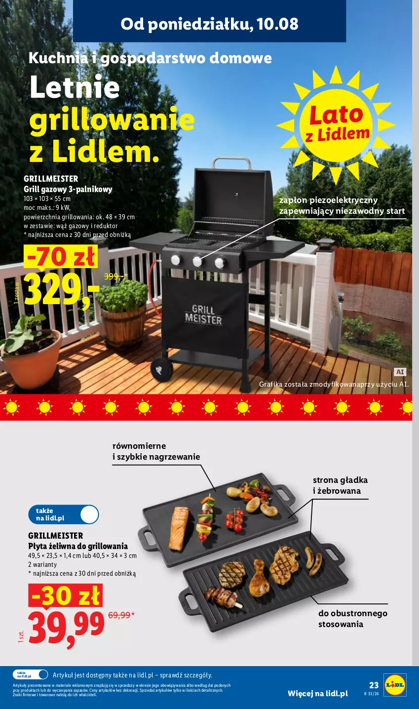 Gazetka promocyjna Lidl - Gazetka ważna od 10.08. do 14.08. - ważna 10.08 do 14.08.2026 - strona 27 - produkty: Gra, Grafika, Grill, Grill gazowy, Kuchnia, Płyta