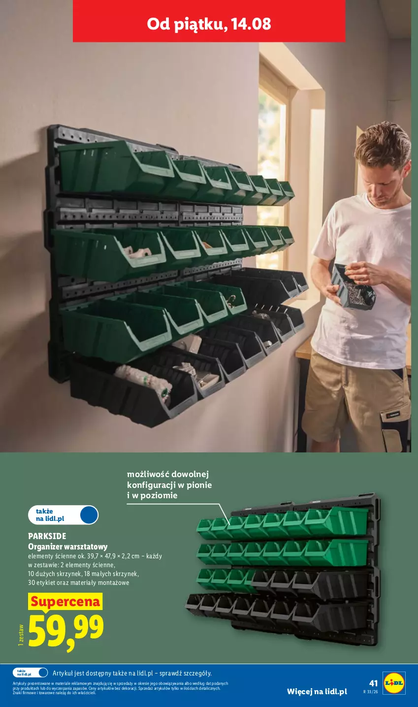 Gazetka promocyjna Lidl - Gazetka ważna od 10.08. do 14.08. - ważna 10.08 do 14.08.2026 - strona 51 - produkty: Organizer, Parkside