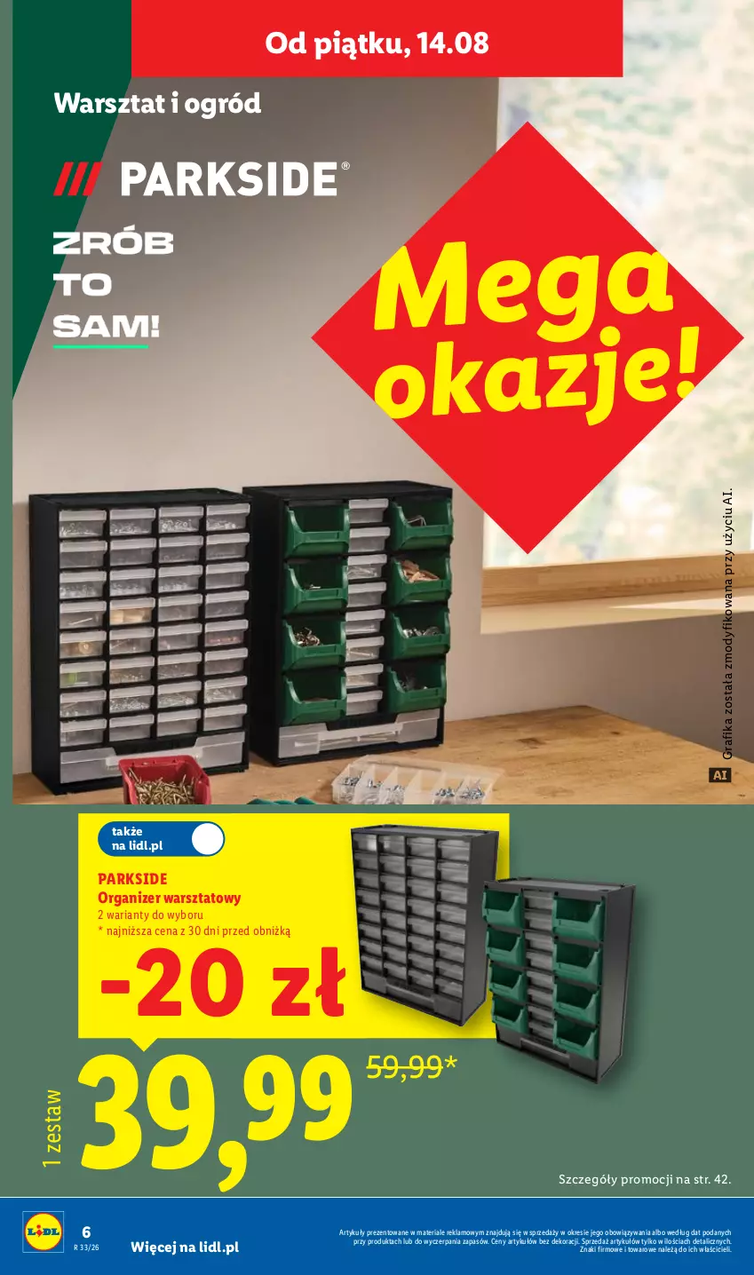 Gazetka promocyjna Lidl - Gazetka ważna od 10.08. do 14.08. - ważna 10.08 do 14.08.2026 - strona 6 - produkty: Gra, Grafika, Ogród, Organizer, Parkside