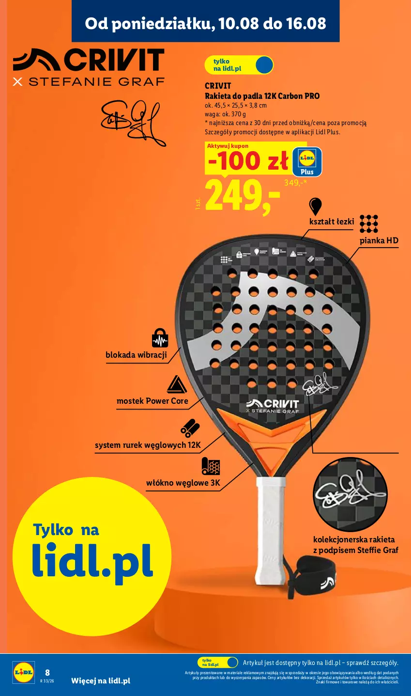 Gazetka promocyjna Lidl - Gazetka ważna od 10.08. do 14.08. - ważna 10.08 do 14.08.2026 - strona 8 - produkty: Fa, Gra, Rakieta, Stek, Waga