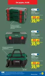 Gazetka promocyjna Lidl - Gazetka ważna od 10.08. do 14.08. - Gazetka - ważna od 14.08 do 14.08.2026 - strona 53 - produkty: Parkside, Organizer, Torba