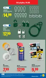 Gazetka promocyjna Lidl - Gazetka ważna od 10.08. do 14.08. - Gazetka - ważna od 14.08 do 14.08.2026 - strona 57 - produkty: Parkside, Kłódka, Klej, WD-40