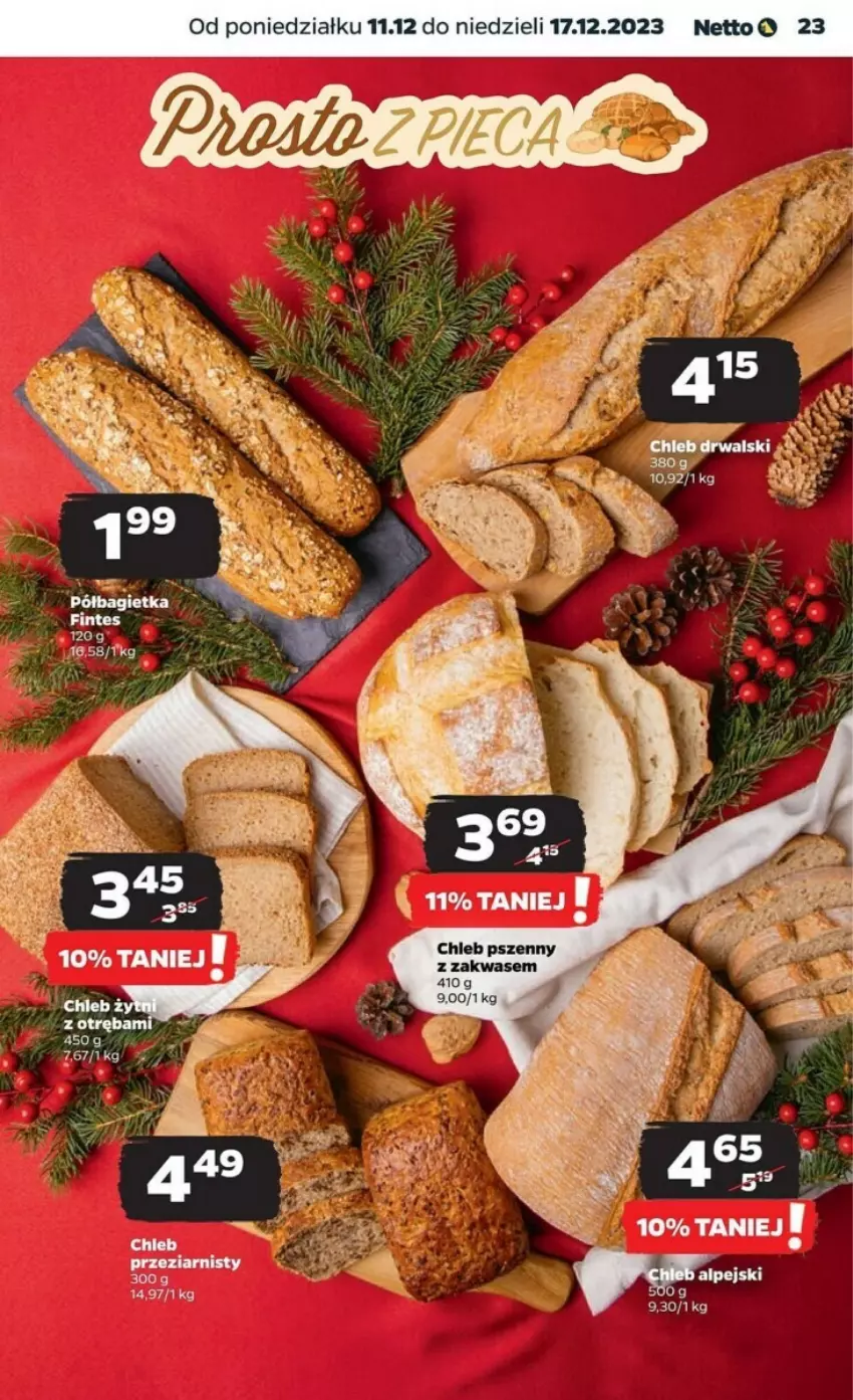 Gazetka promocyjna Netto - ważna 11.12 do 17.12.2023 - strona 16 - produkty: Bagietka, Chleb, Półbagietka